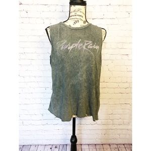 Prince Tops - Retro Prince Purple Rain Tank Top Prince Tops - Retro Prince Purple Rain Tank Top